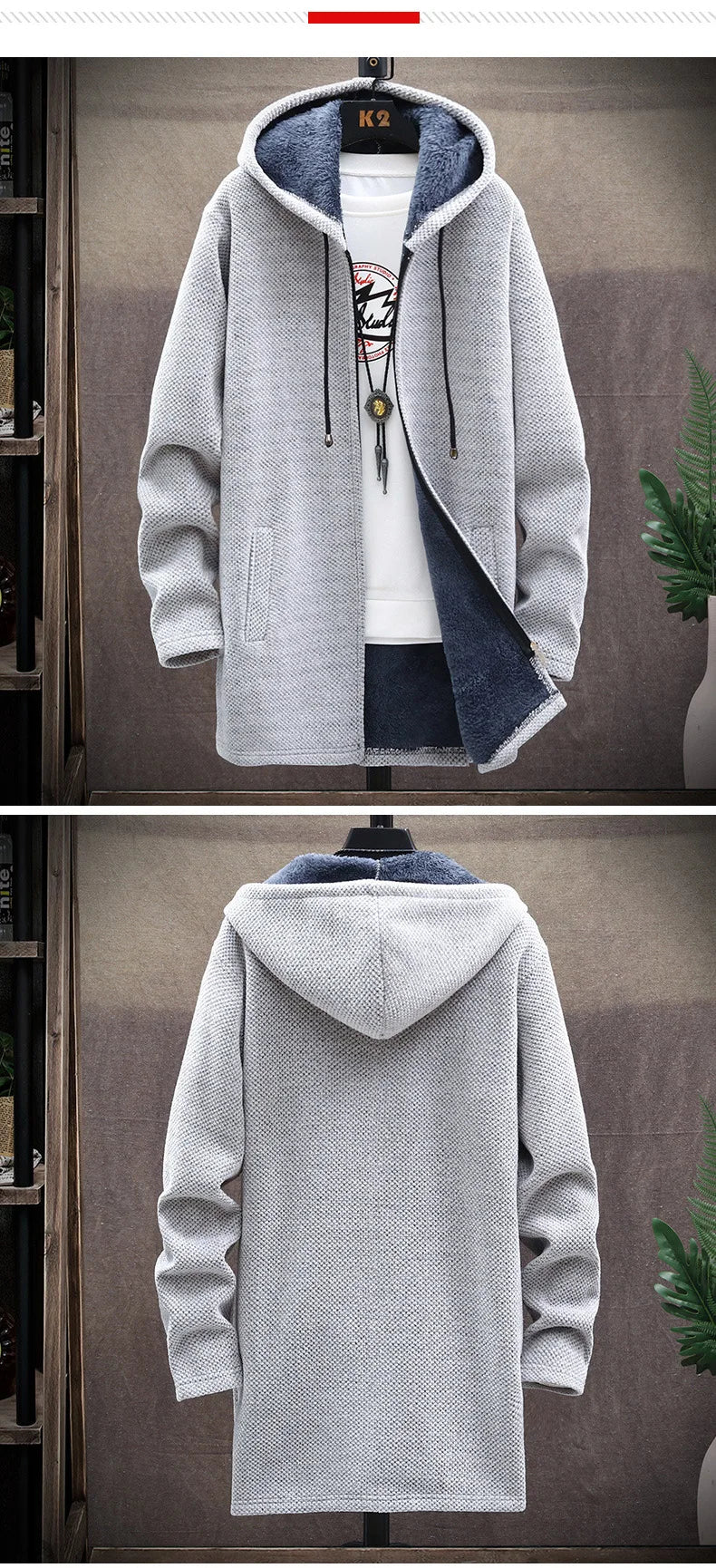 Winter Men  Fleece Cardigan