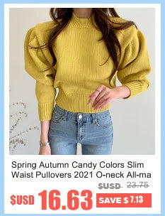 2022 Autumn Winter Women Turtleneck Sweater Loose  Elegant Warm Knitted Pullovers Fashion Solid Tops Knitwear Jumper