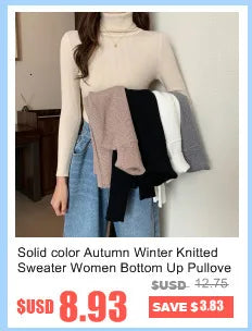 2022 Autumn Winter Women Turtleneck Sweater Loose  Elegant Warm Knitted Pullovers Fashion Solid Tops Knitwear Jumper