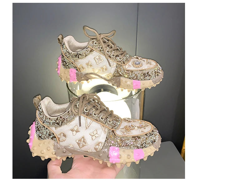 New Rhinestone Women Diamond Sneakers