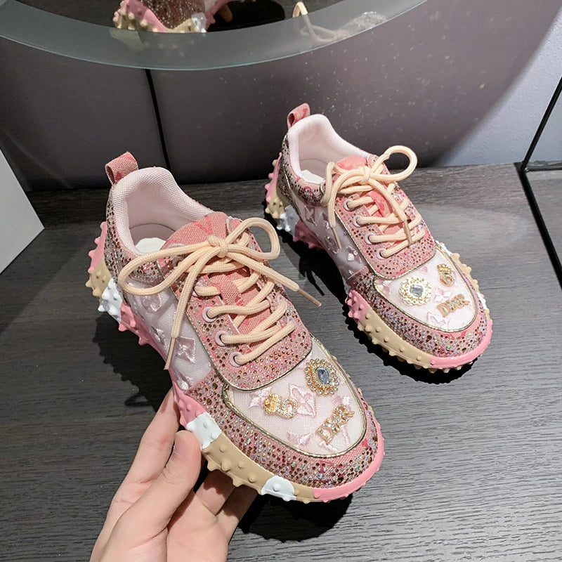 New Rhinestone Women Diamond Sneakers