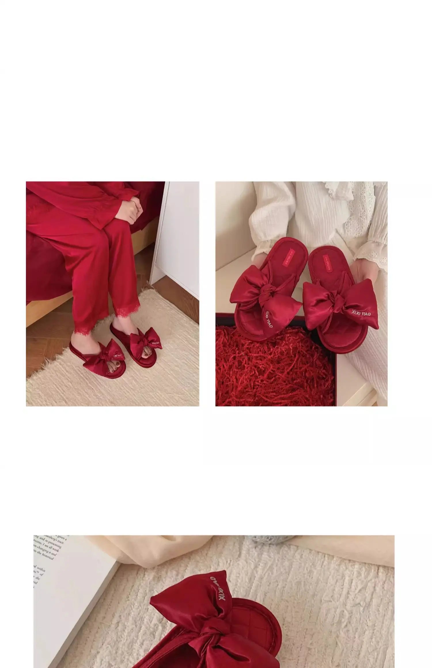 Anti-Slip Casual Faion Ladies Silk Surface slippers