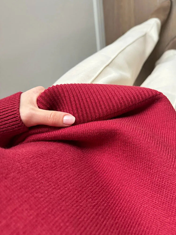 Winter Coffee Sweaters Women Oversize Turtleneck Warm Pullovers Thick Christmas Sweaters For Women Oversized Sweater And Jumpers