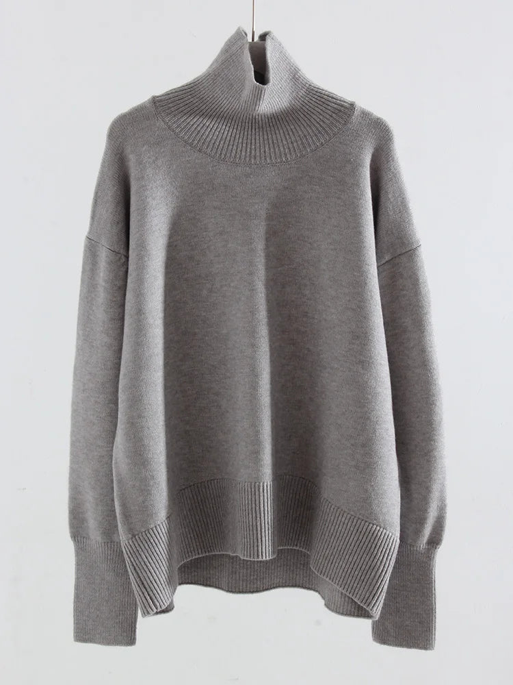 Winter Coffee Sweaters Women Oversize Turtleneck Warm Pullovers Thick Christmas Sweaters For Women Oversized Sweater And Jumpers