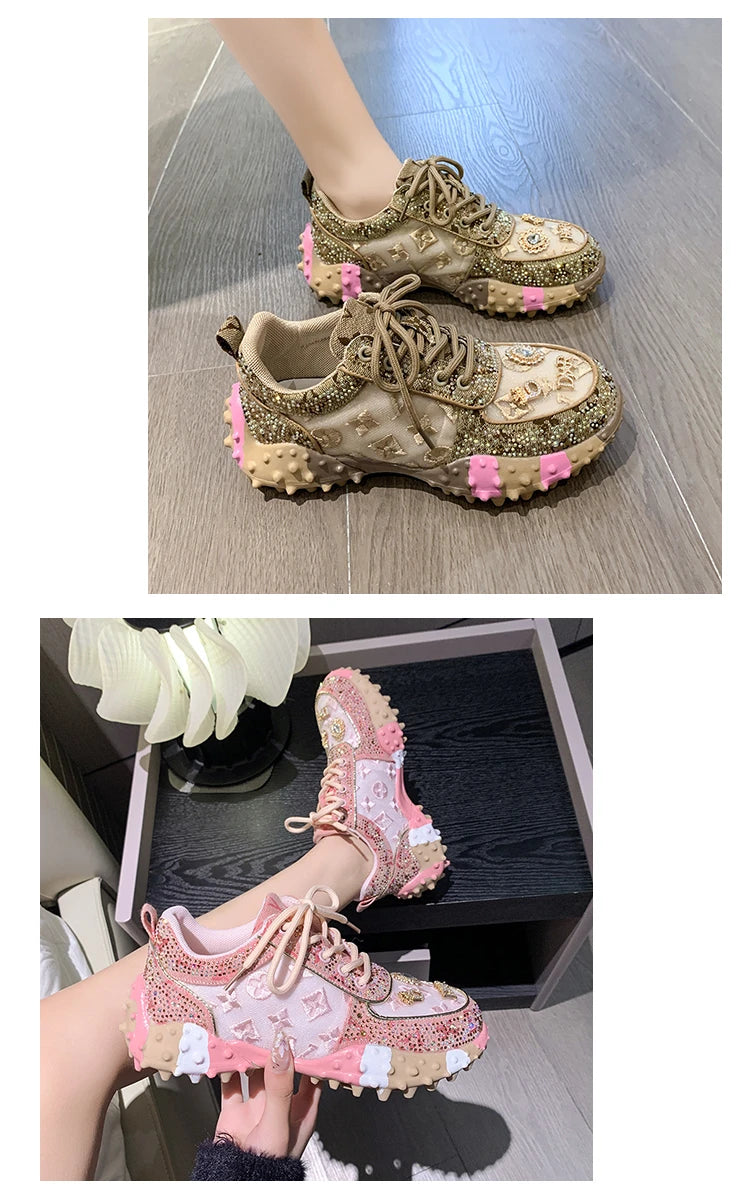 New Rhinestone Women Diamond Sneakers