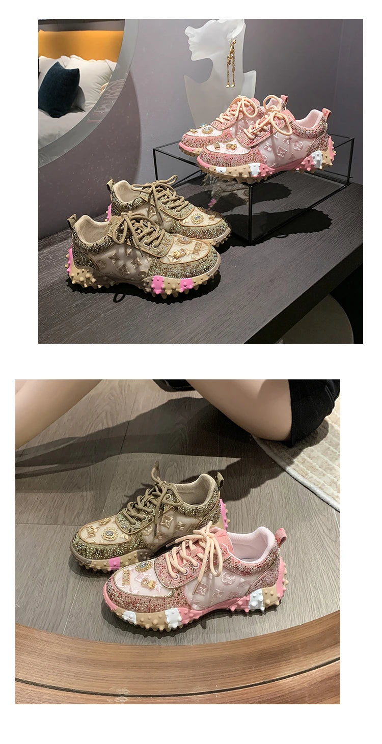 New Rhinestone Women Diamond Sneakers