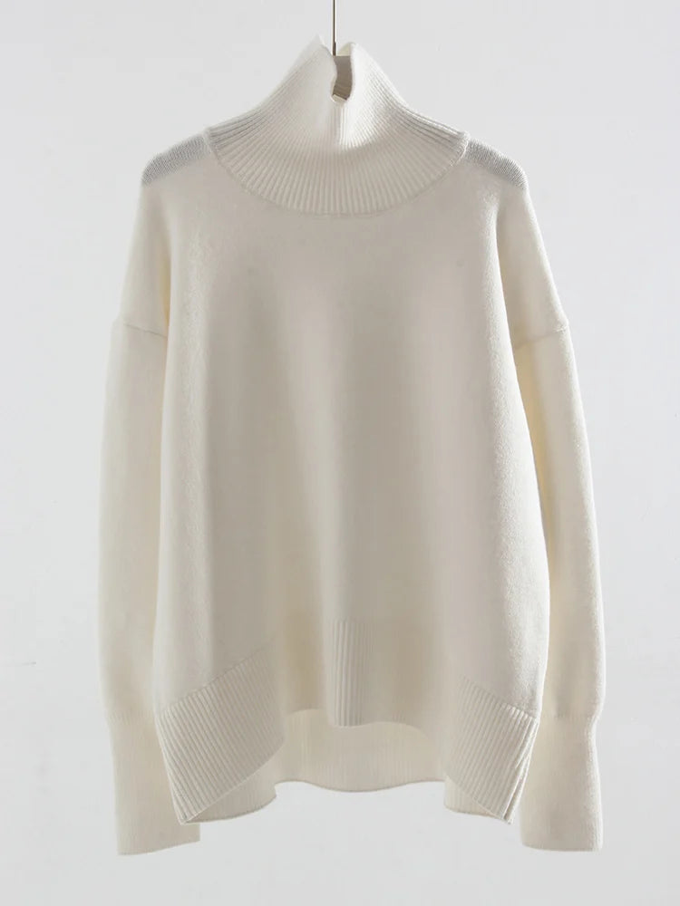 Winter Coffee Sweaters Women Oversize Turtleneck Warm Pullovers Thick Christmas Sweaters For Women Oversized Sweater And Jumpers