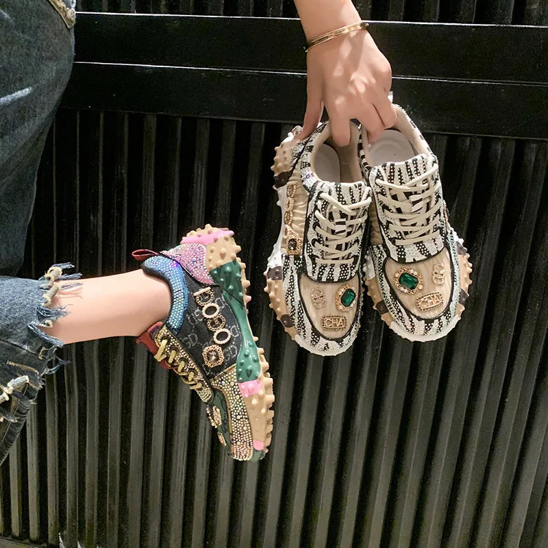 New Rhinestone Women Diamond Sneakers