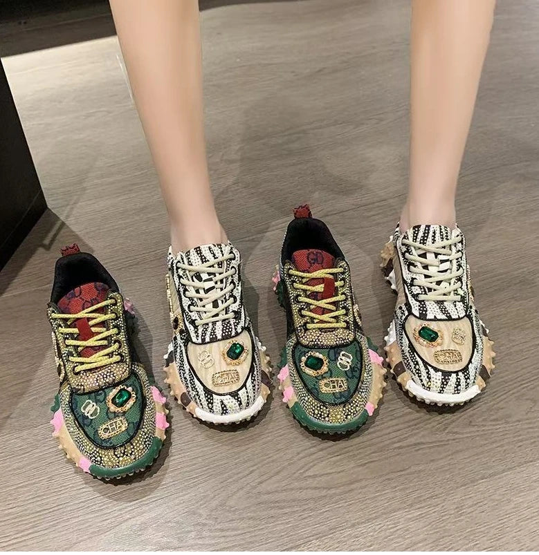 New Rhinestone Women Diamond Sneakers