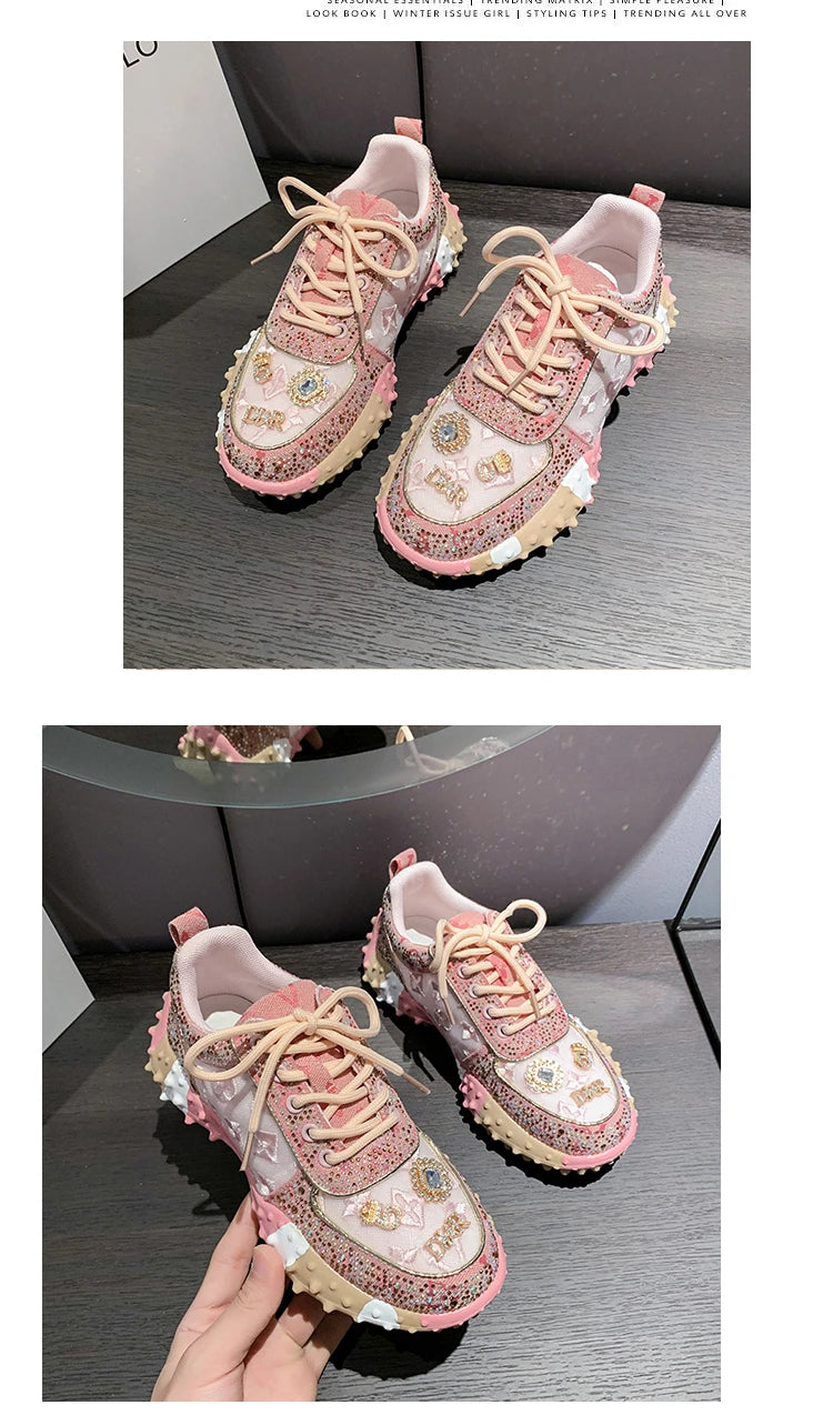 New Rhinestone Women Diamond Sneakers