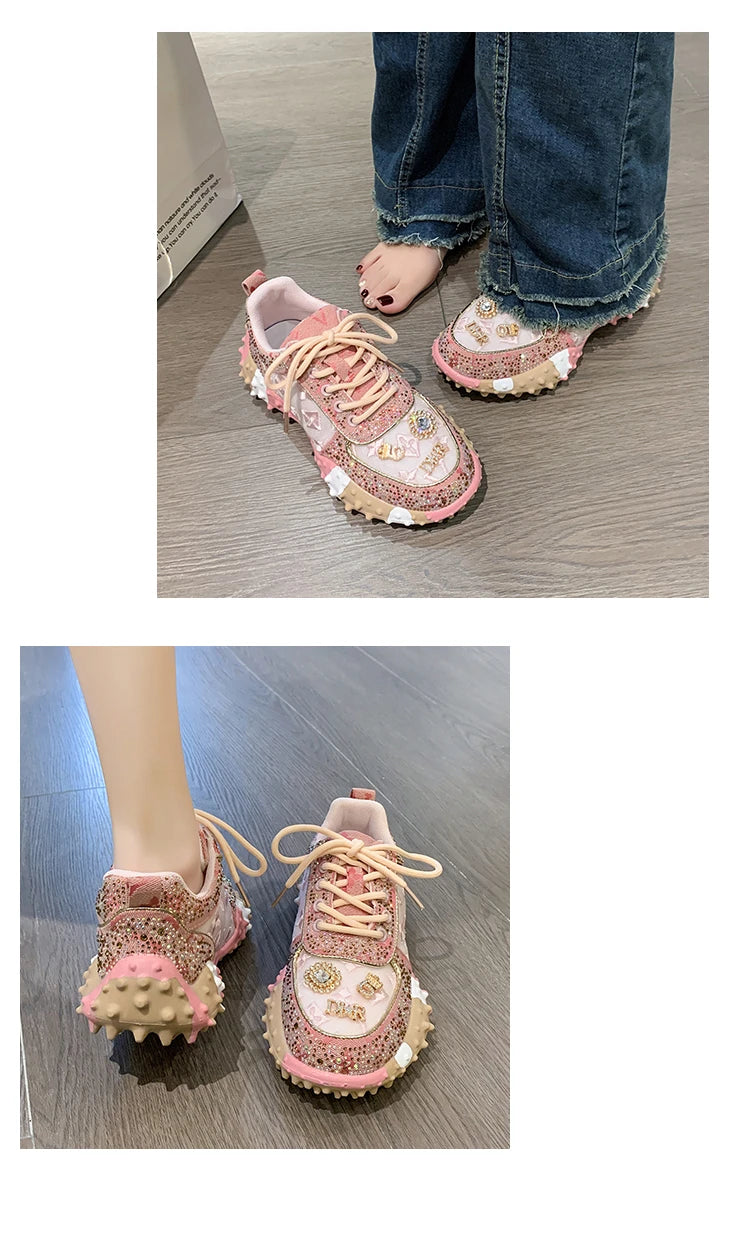 New Rhinestone Women Diamond Sneakers