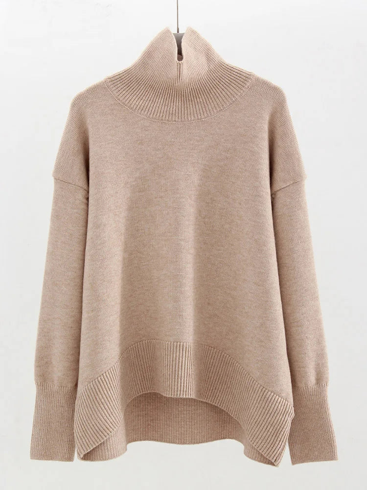 Winter Coffee Sweaters Women Oversize Turtleneck Warm Pullovers Thick Christmas Sweaters For Women Oversized Sweater And Jumpers
