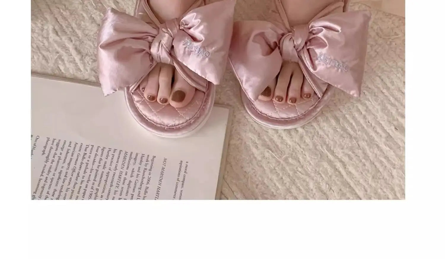 Anti-Slip Casual Faion Ladies Silk Surface slippers
