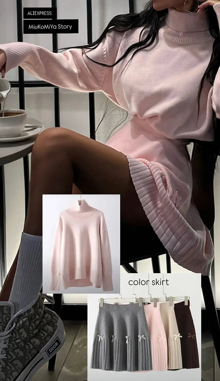 Winter Coffee Sweaters Women Oversize Turtleneck Warm Pullovers Thick Christmas Sweaters For Women Oversized Sweater And Jumpers
