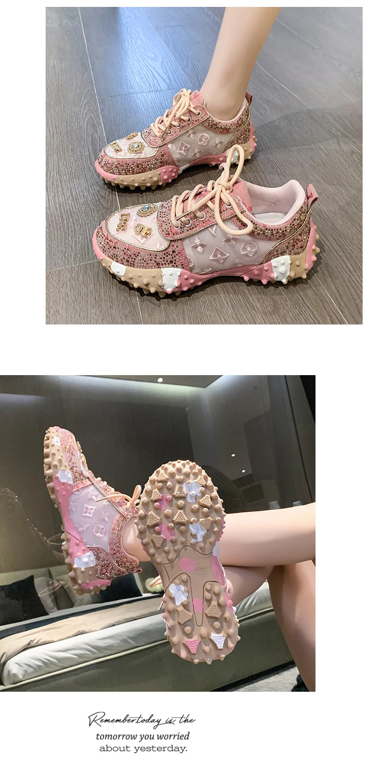 New Rhinestone Women Diamond Sneakers