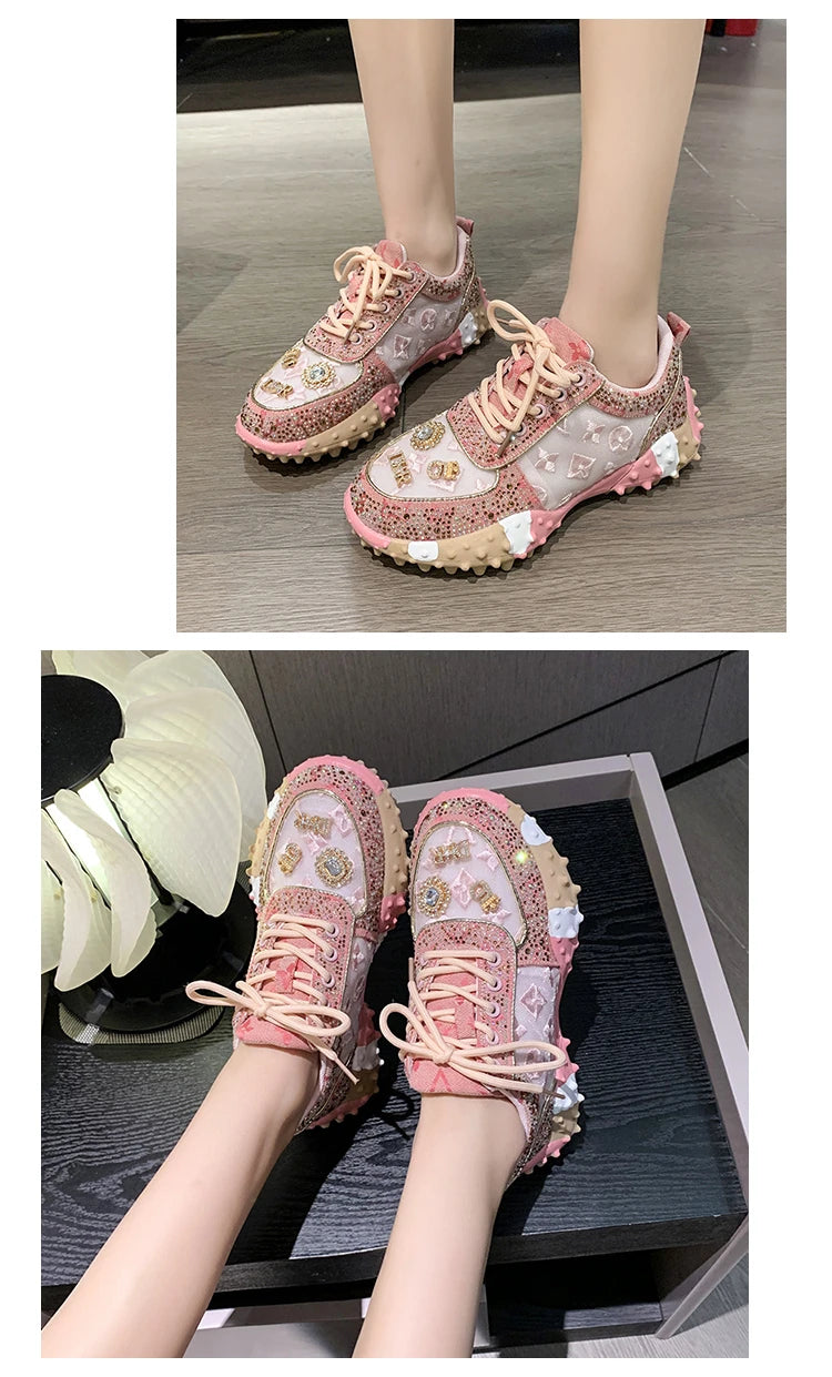 New Rhinestone Women Diamond Sneakers