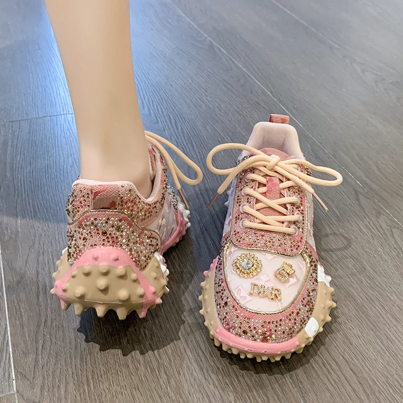 New Rhinestone Women Diamond Sneakers