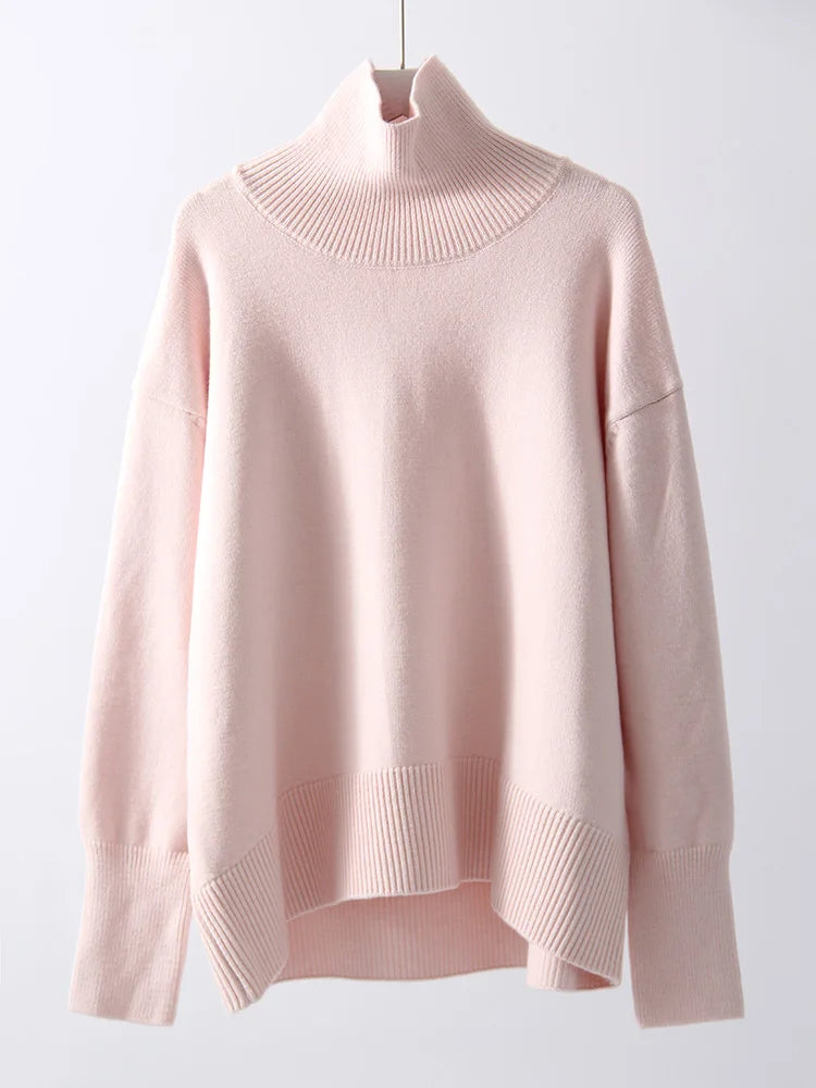 Winter Coffee Sweaters Women Oversize Turtleneck Warm Pullovers Thick Christmas Sweaters For Women Oversized Sweater And Jumpers