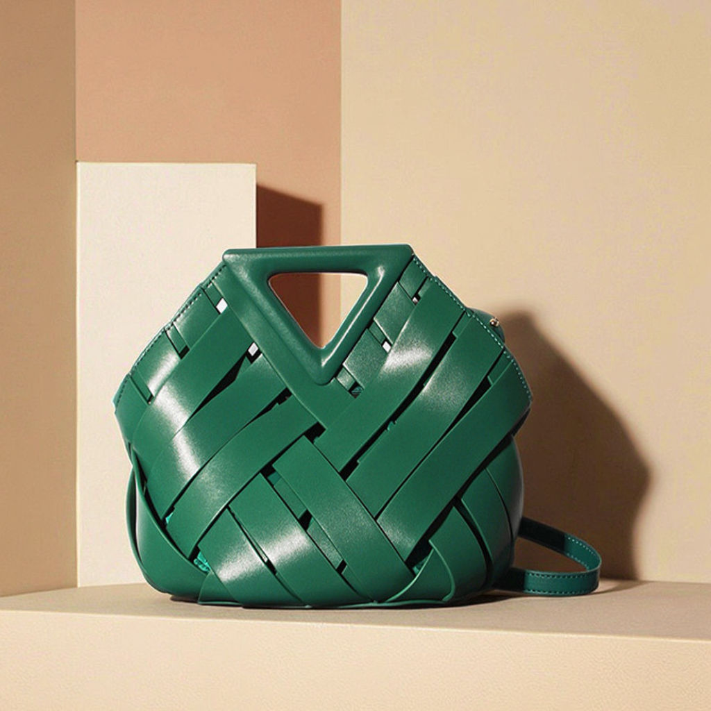 Top-Handle Woven Dress Crossbody Bags