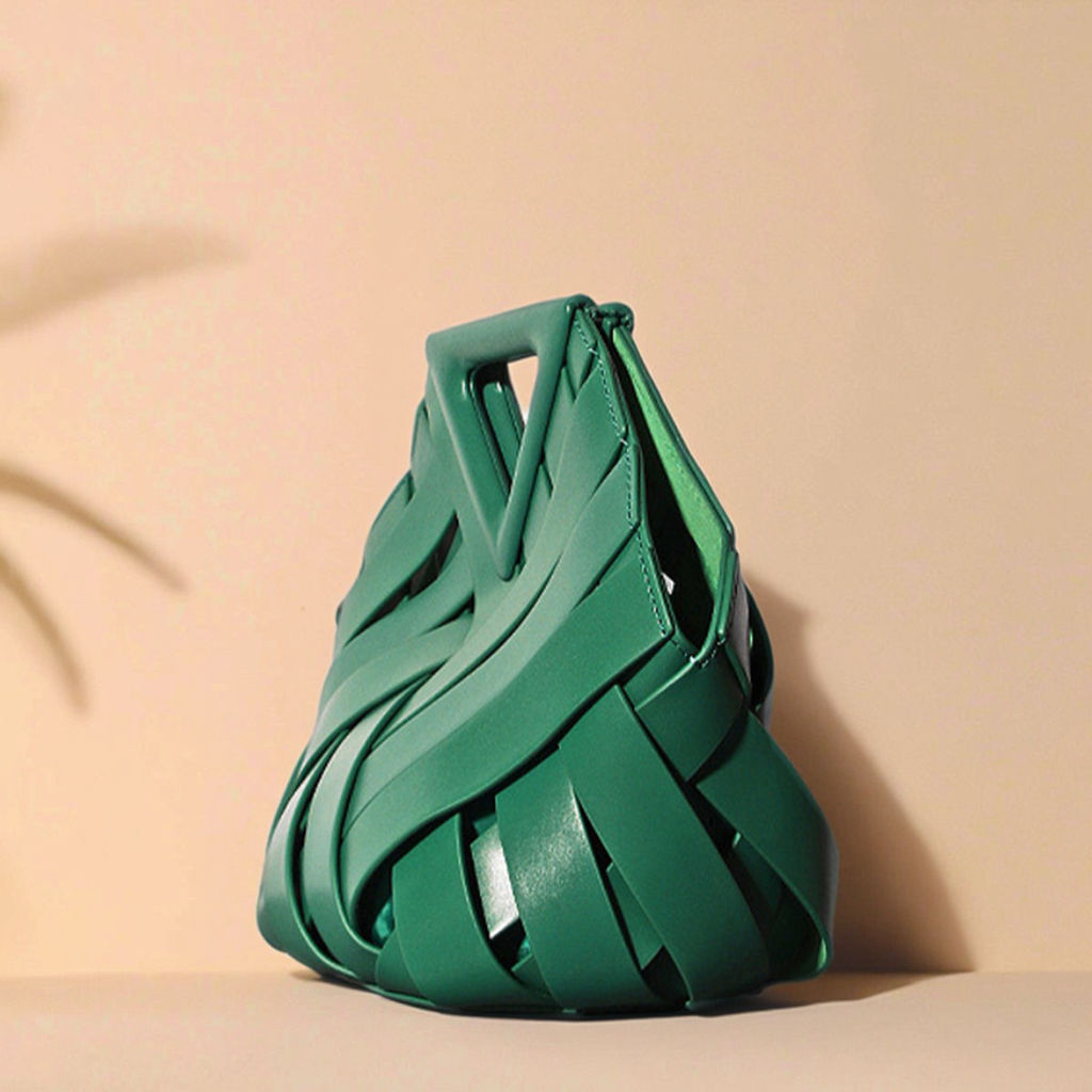 Top-Handle Woven Dress Crossbody Bags