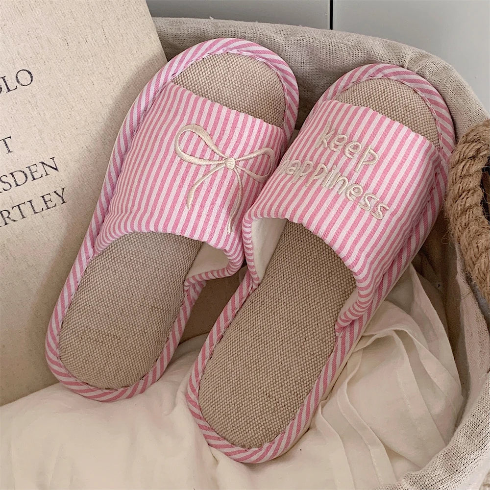 Anti-Slip Casual Faion Ladies Silk Surface slippers