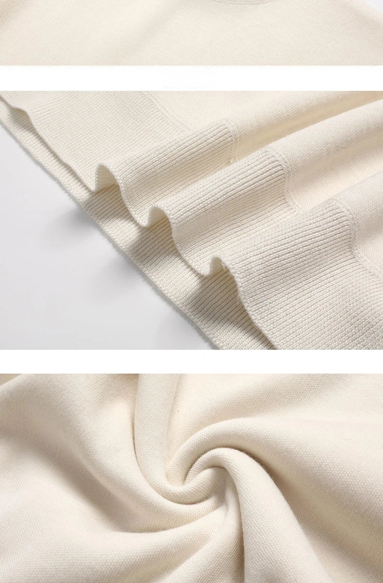 Winter Trend Sweaters Men's Solid Long Sleeved Turtleneck Pullover High Neck Fleece Warm Slim Fit Casual Sweater Jumper 4XL