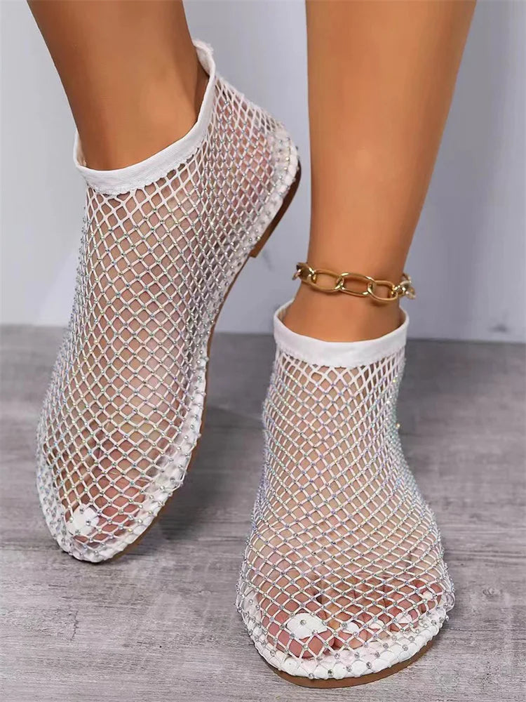 Famous Diamond Studded  Flat Shoes