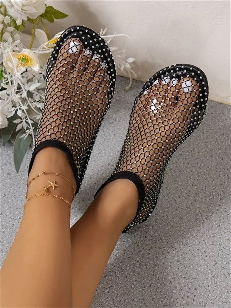 Famous Diamond Studded  Flat Shoes