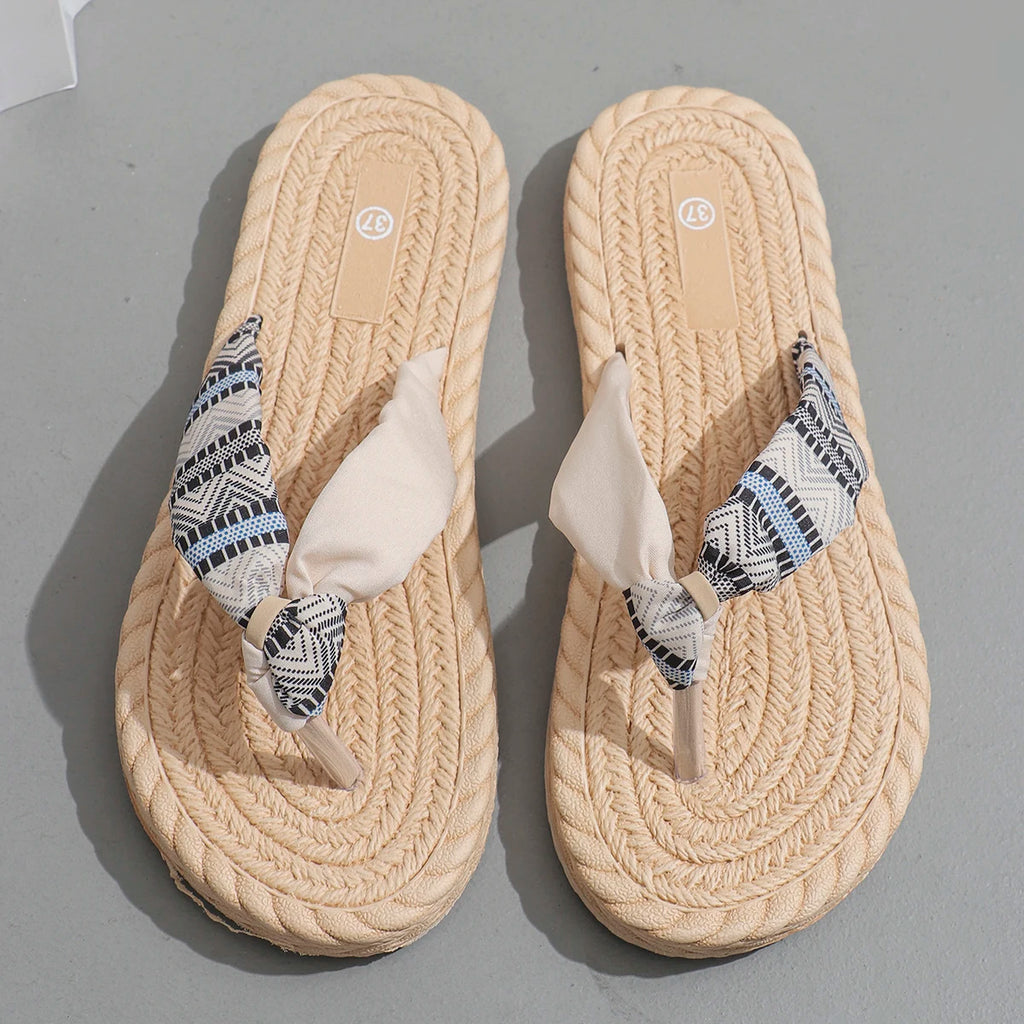 Women's fashion trend Ethnic flip-flops