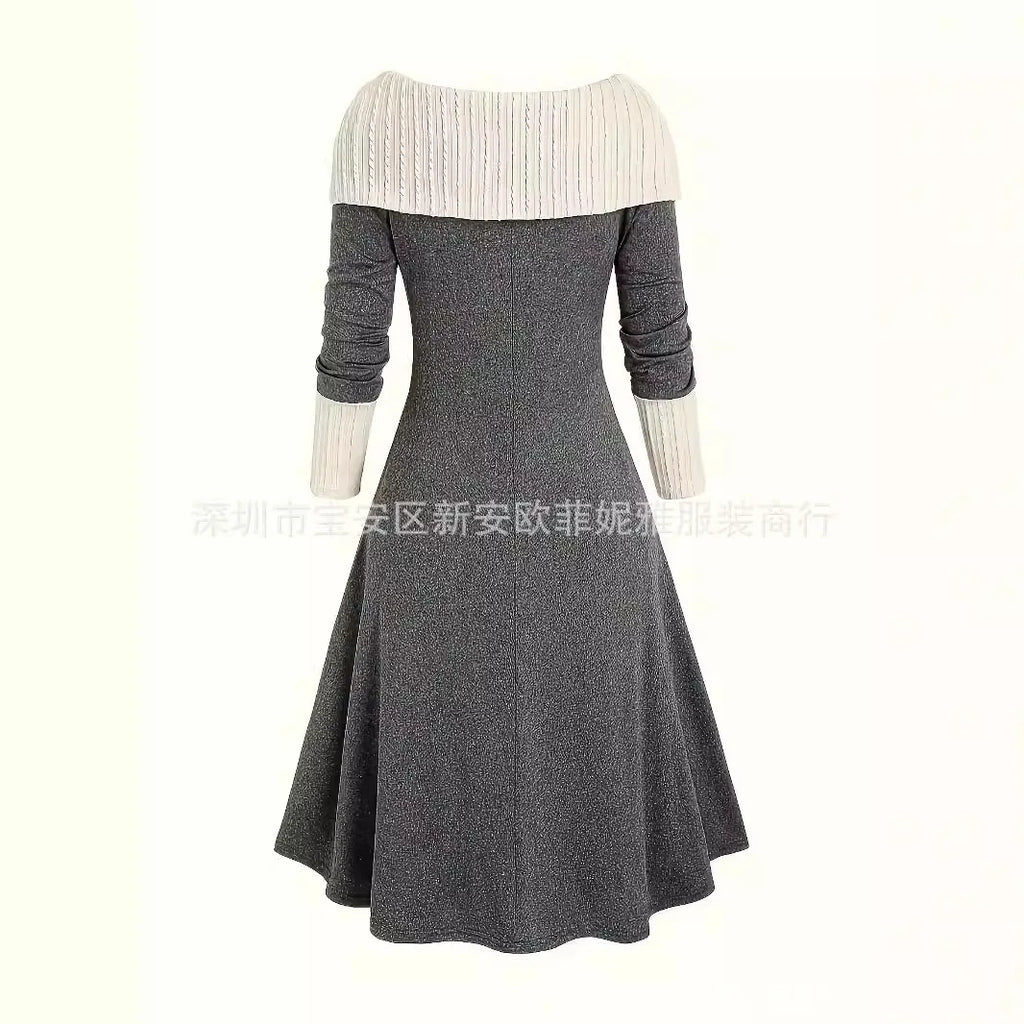 Elegant  Color blocked Dress
