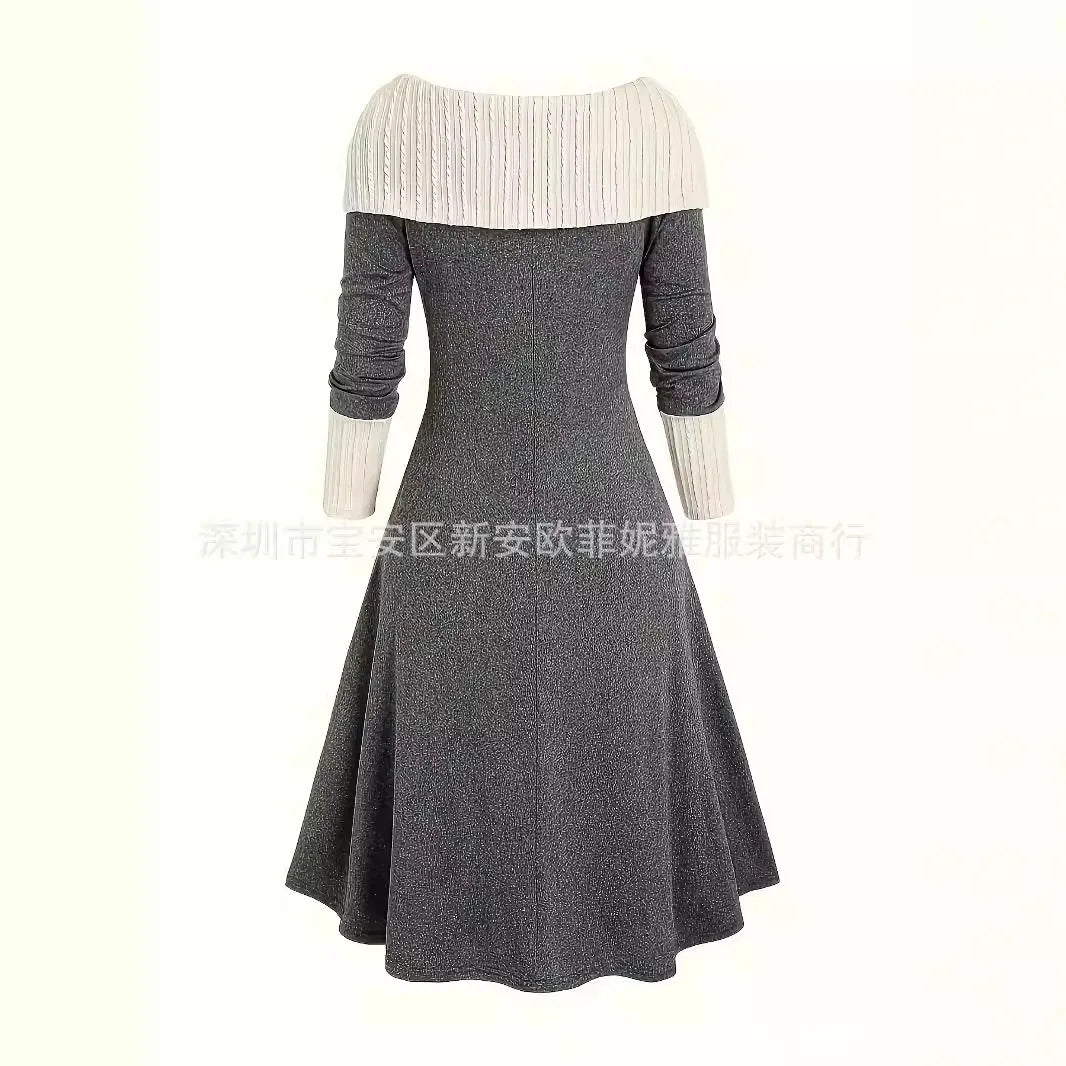 Elegant  Color blocked Dress
